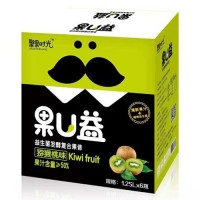 聚果时光果U益益生菌发酵复合果昔猕猴桃味1.25Lx6瓶