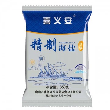 喜义安精制海盐350克