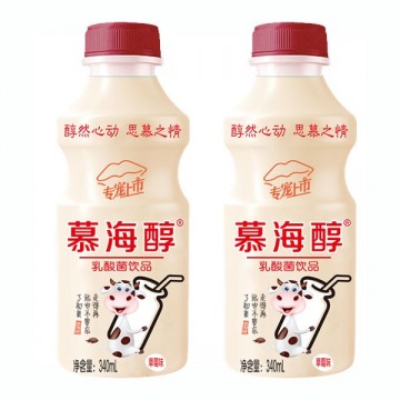 慕海醇乳酸菌饮品草莓味340ml