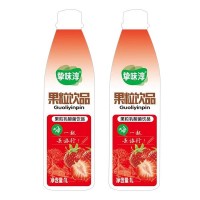 挚味淳果粒乳酸菌饮品草莓味1L