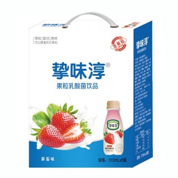 挚味淳果粒乳酸菌草莓味310mlx8瓶