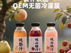 炖梨 / 炖山楂 / 炖桃无菌冷灌装 PET 瓶饮品代加工